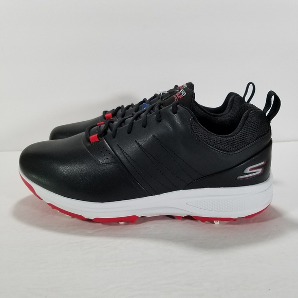 Skechers Go Golf Torque Pro Golf Shoes Black Red Men's Size 8 - Picture 6 of 10